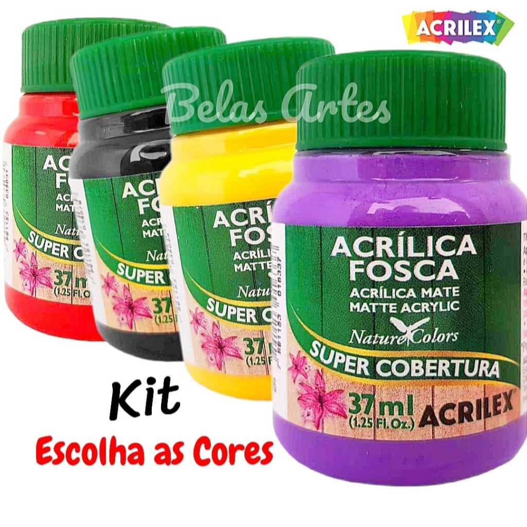 Tinta Acrílica Fosca 37ml Acrilex Escolha a Quantidade (2°Parte)