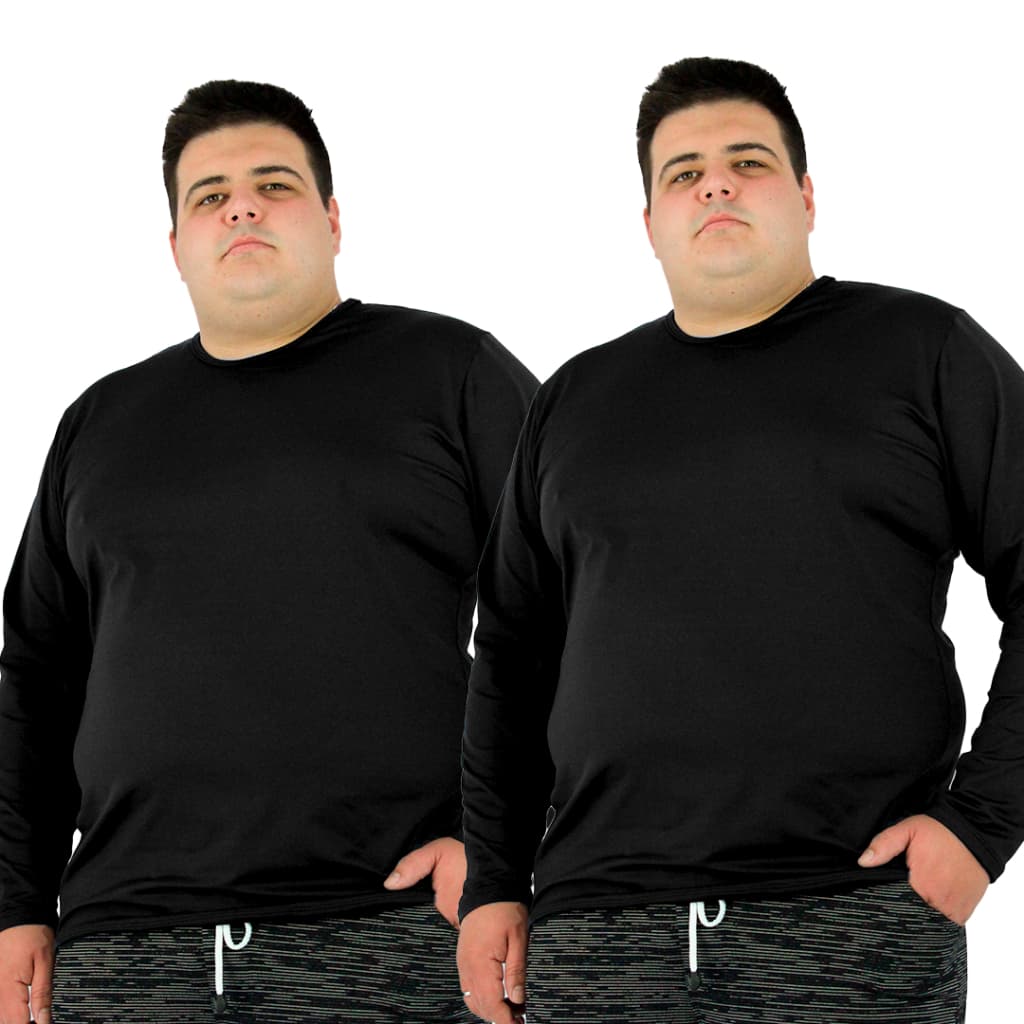 Kit 2x Blusas Térmicas Inverno Térmica Masculina Plus Size - Ótima Para Frio
