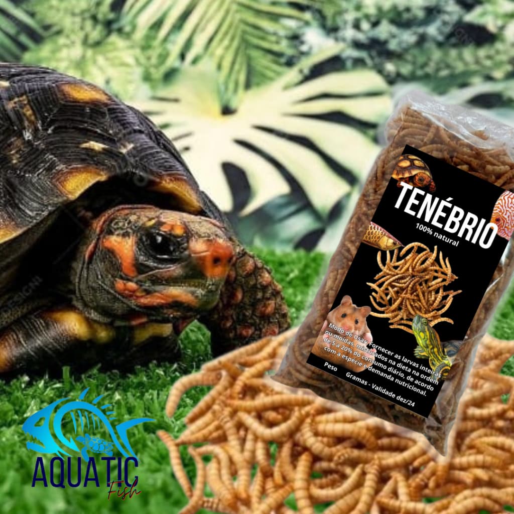 Ração Petisco Natural para Tartarugas, Jabutis, Roedores e Peixes, Rico em cálcio