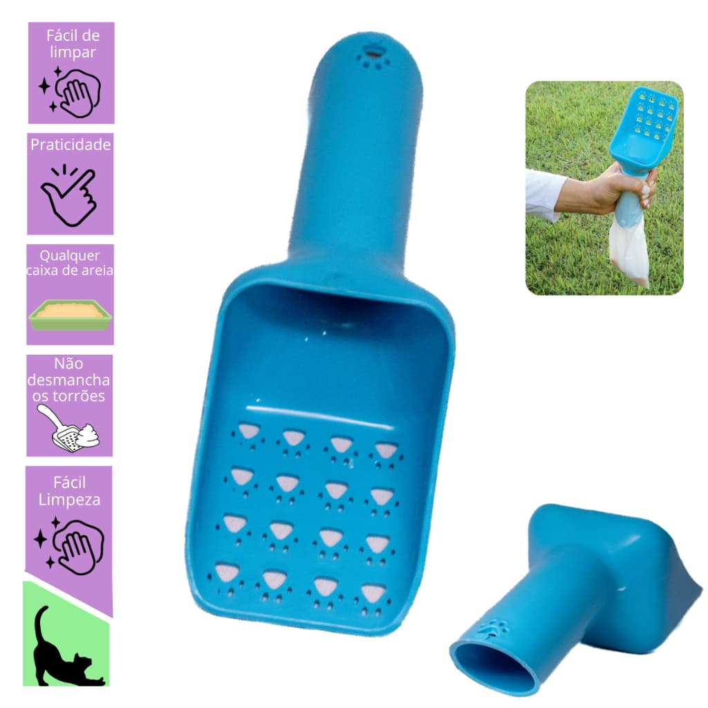 Pazinha de Areia Coletora Higiênica Clean Pet Gatos