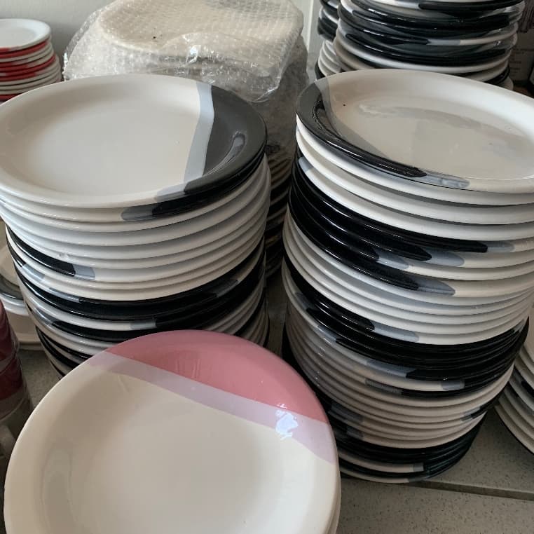 Jogo de pratos rasos ou fundos cerâmica 6 peças - Segunda linha