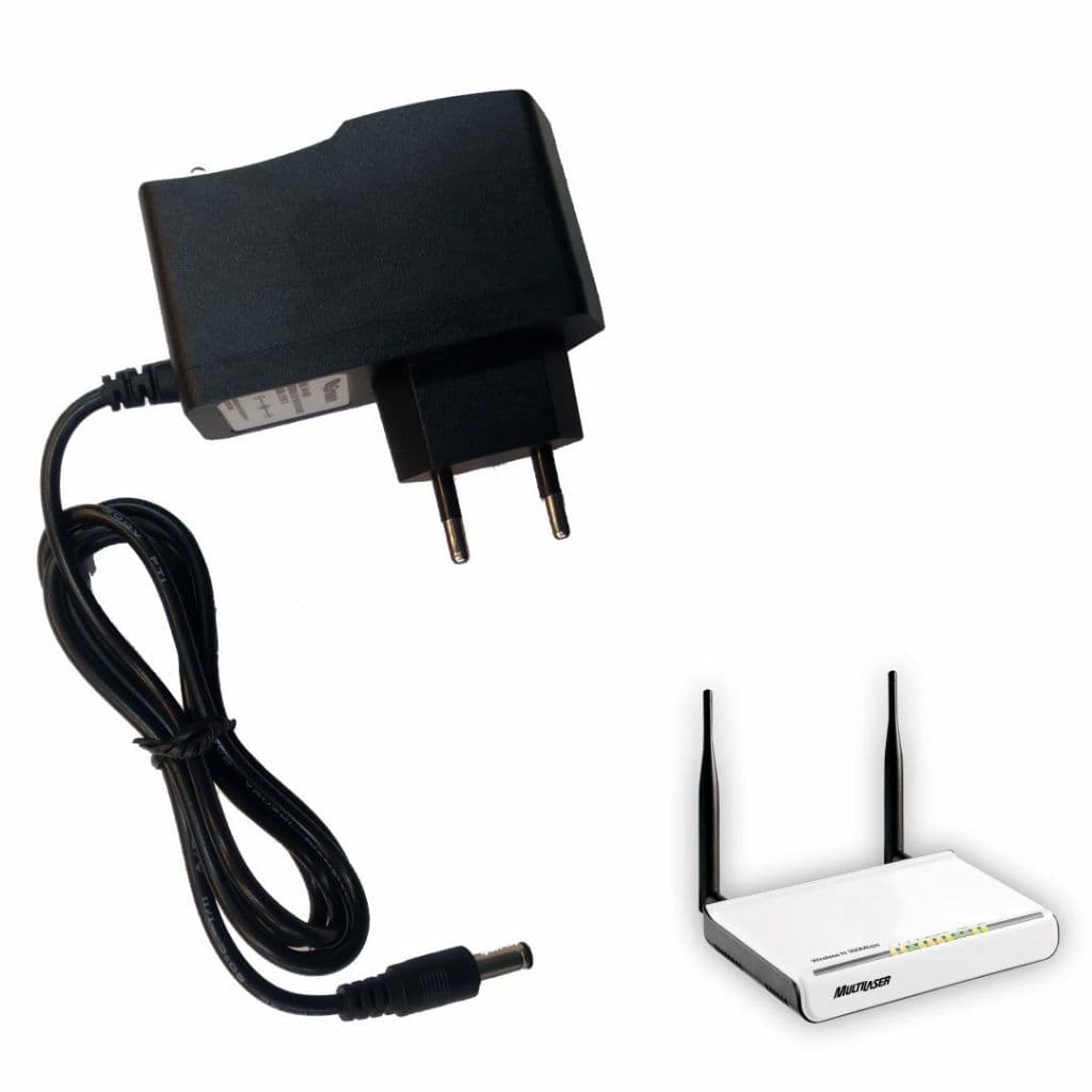 Fonte Específica Para Roteador Multilaser RE040 ( Cabo de Força / Cabo de Energia / Carregador ) - R979