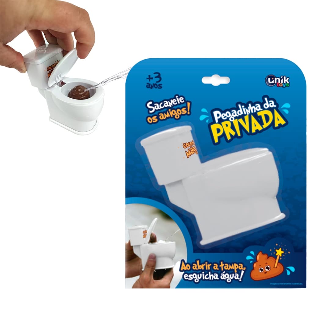 Pegadinha Da Privada Brinquedo Quando Abre A Tampa Joga Água