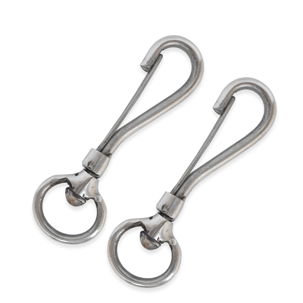 Kit dois mosquetões gancho fecho grande em inox base giratoria para pet toldo menor preçO