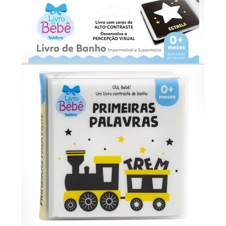 Olá, Bebê - Livrinho Contraste de Banho - Primeiras Palavras
