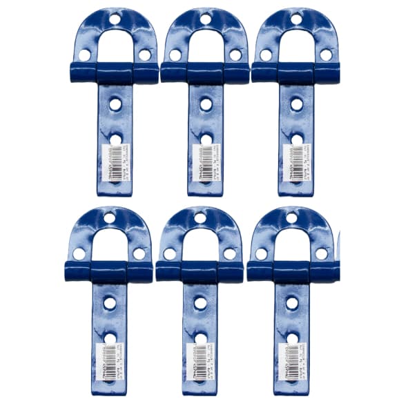 Kit 6 Dobradiça Porteira 138mm Nº 0 Aço Carbono Ferradura