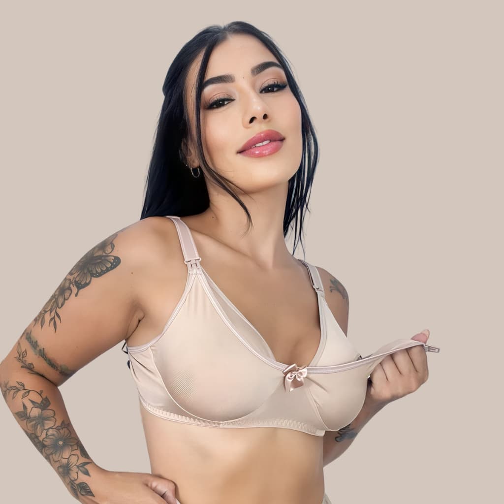 Sutiã Amamentação Alça Abre Fácil Reforçada MICROFIBRA Gestante Grávida.