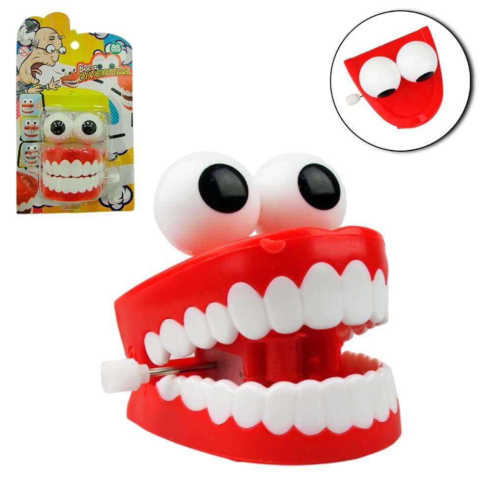 BOCA DENTES A CORDA DIVERTIDA 7X7X6CM