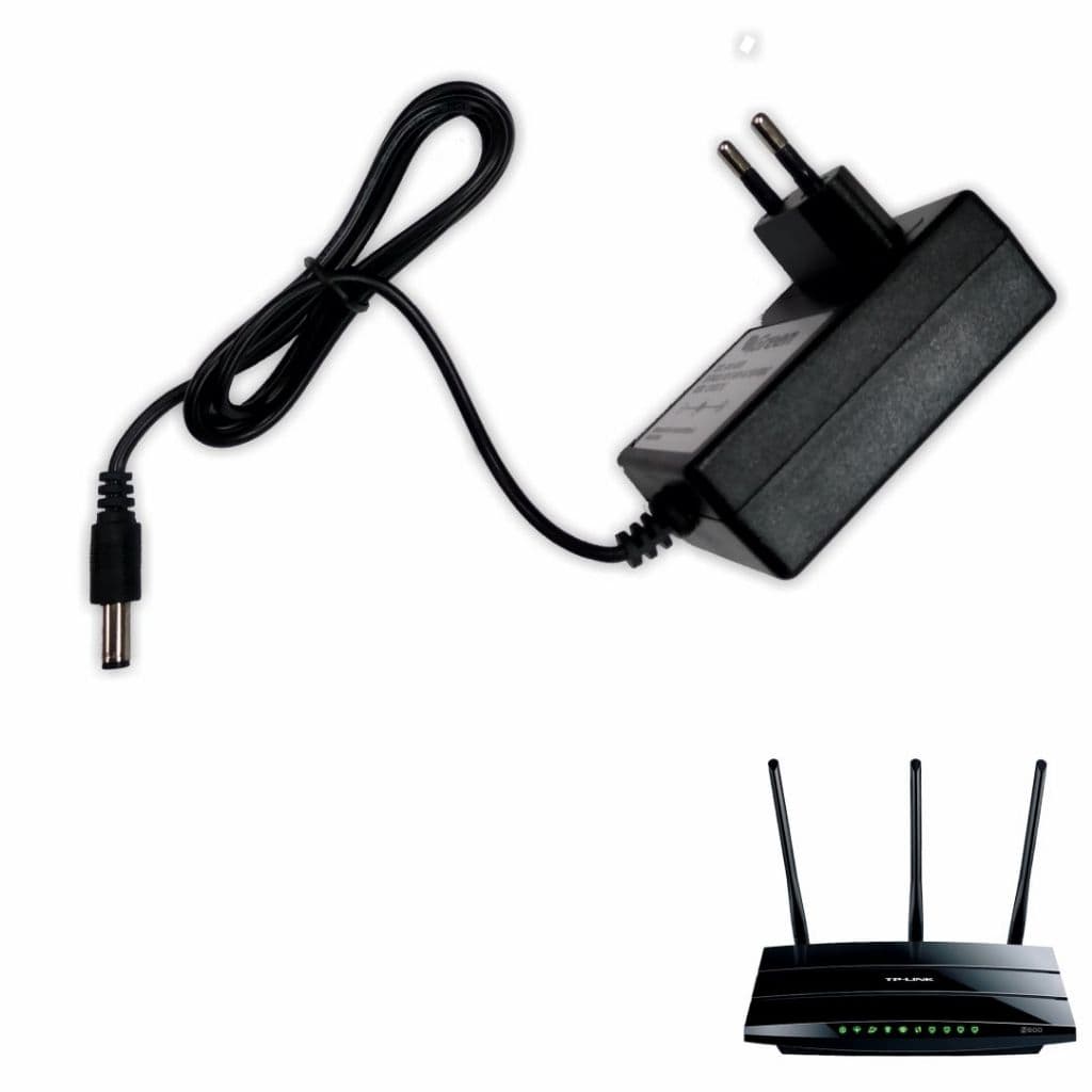 Fonte Para Modem Roteador TP-Link TD-W9980 N600 Adsl2 ( Cabo de Força / Cabo de Energia / Carregador ) - R980