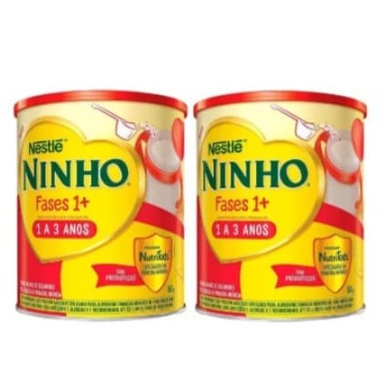 Kit 2x800g NINHO Fases 1+ Composto Lácteo Lata