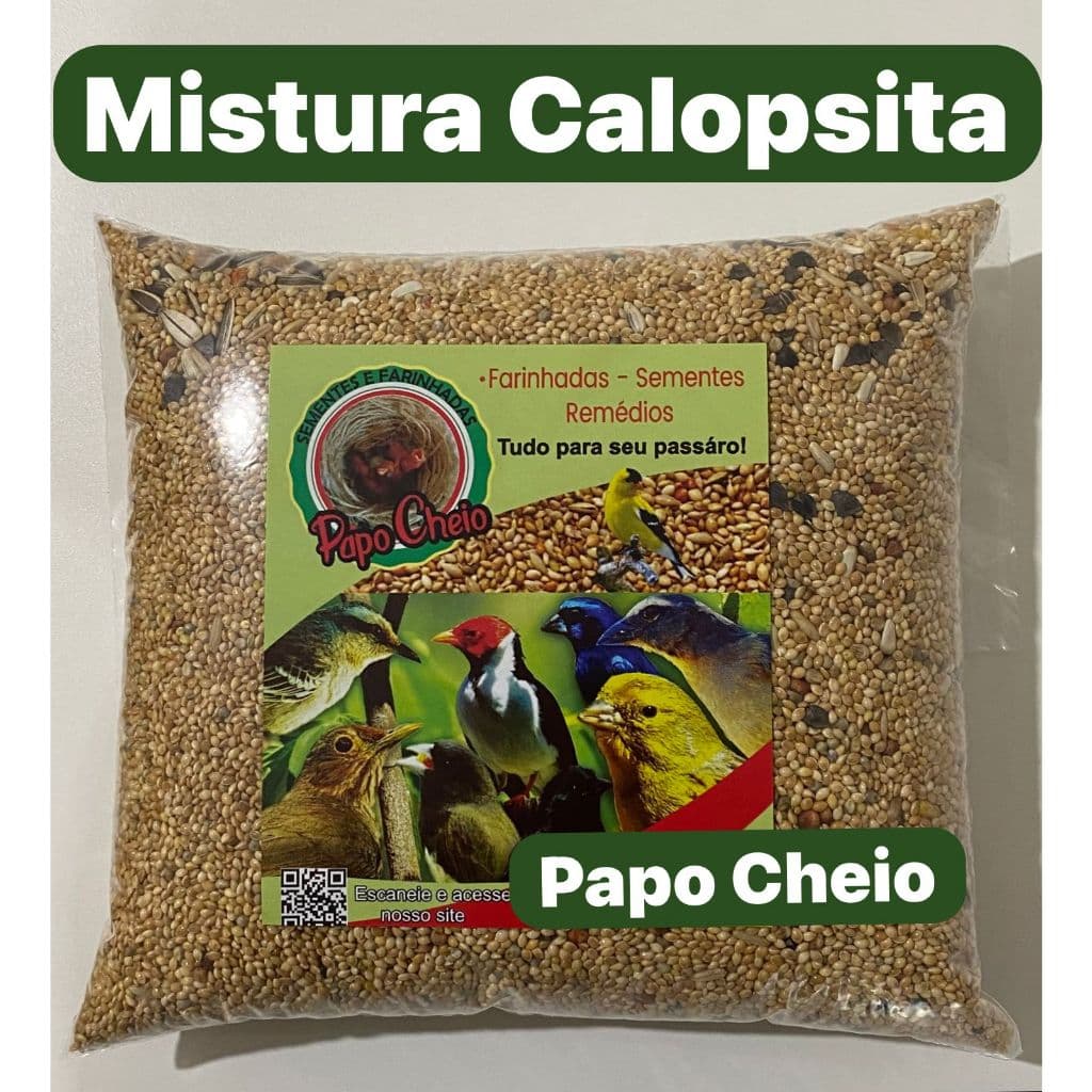 Mistura Calopsita / Piriquito / Agapórnis / Personata à granel 1kg