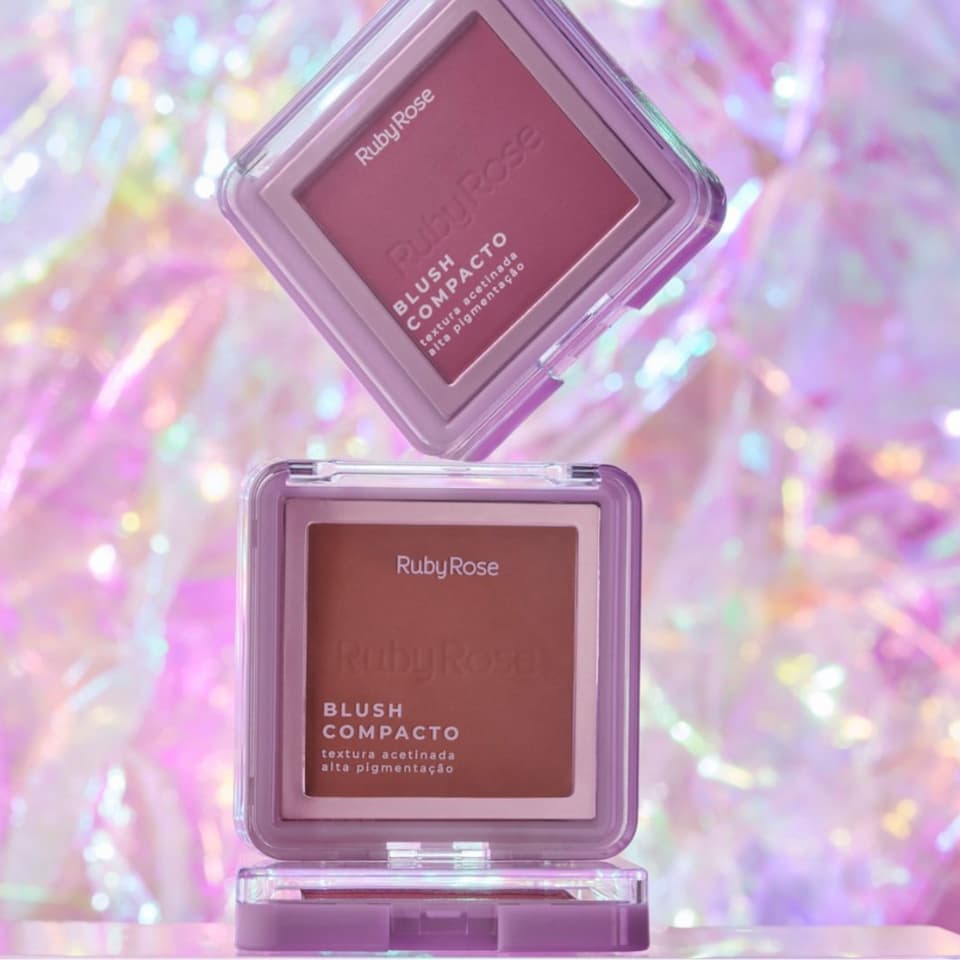 Blush Compacto Acetinado HB-F861 - Ruby Rose