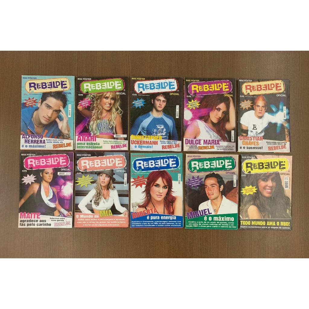 Revista MAX PÔSTER Rebelde Oficial RBD