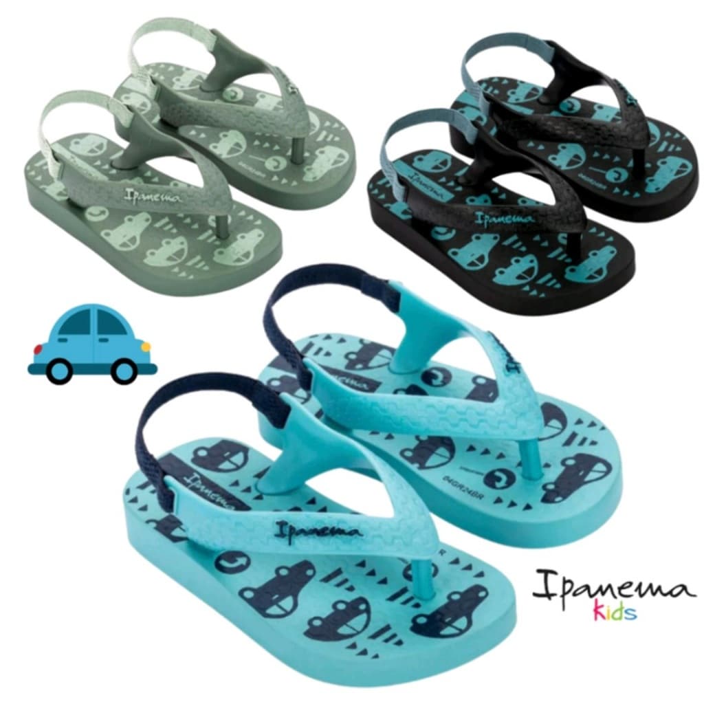 Chinelo Ipanema classic baby azul/vermelho Original 2026