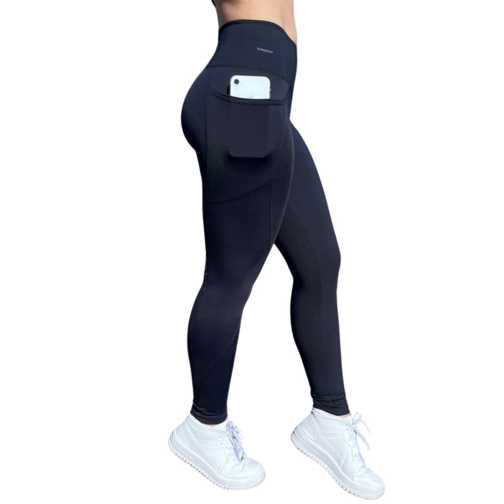 Calça Legging Suplex Poliamida C/ Bolso Lateral Corrida