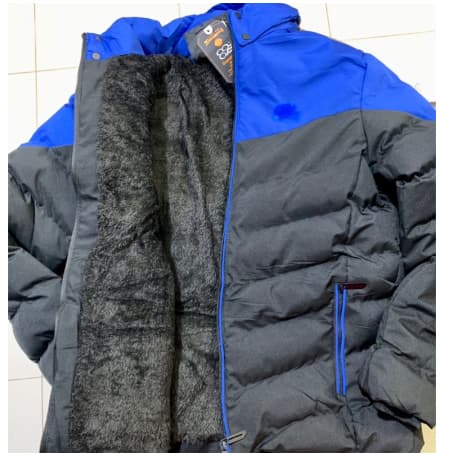 Bobojaco jaqueta corta vento masculino pelúciada por dentro capuz removível