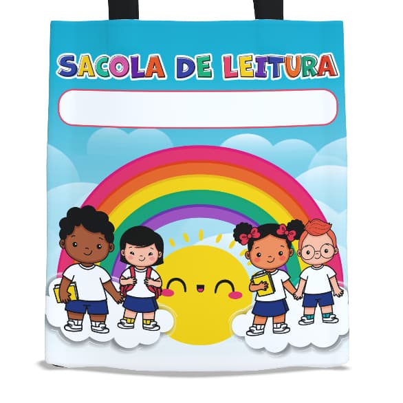 BOLSA - MALA CABE NOTEBOOK E LIVROS - SACOLA - VERTICAL - ECOBAG - ÓTIMA PARA PROJETO LITERÁRIO