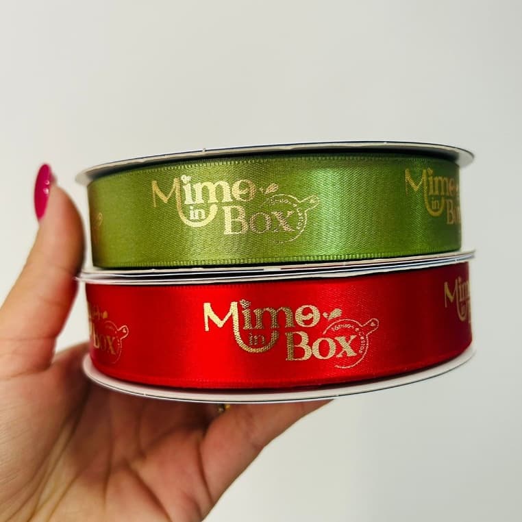 20 metros Fita de Cetim Personalizada de 22mm