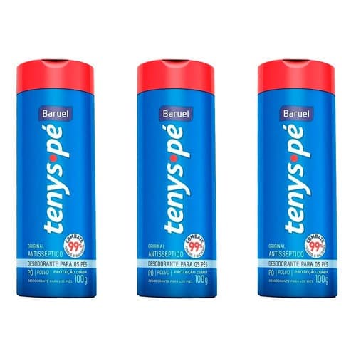 Kit 3 Tenys Pé Baruel Original 100 Gramas cada - Promoção Leve mais pague menos