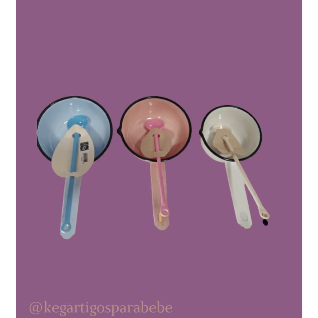 Panela E Colher Para Bebe Papeiro Para Fazer Comida Do Bebe Agata