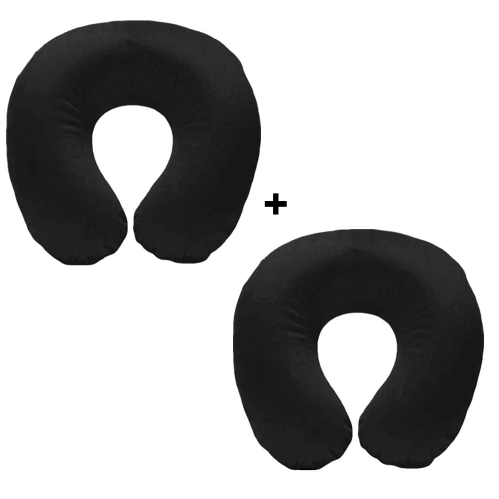 KIT 2 travesseiro protetor p/ pescoço, viajem cores