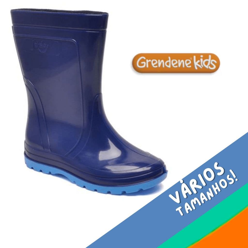 Bota Infantil Pega Forte Kids Grendene Galocha AZUL