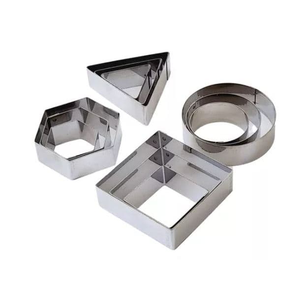 CORTADORES GEOMÉTRICOS 12 PÇS