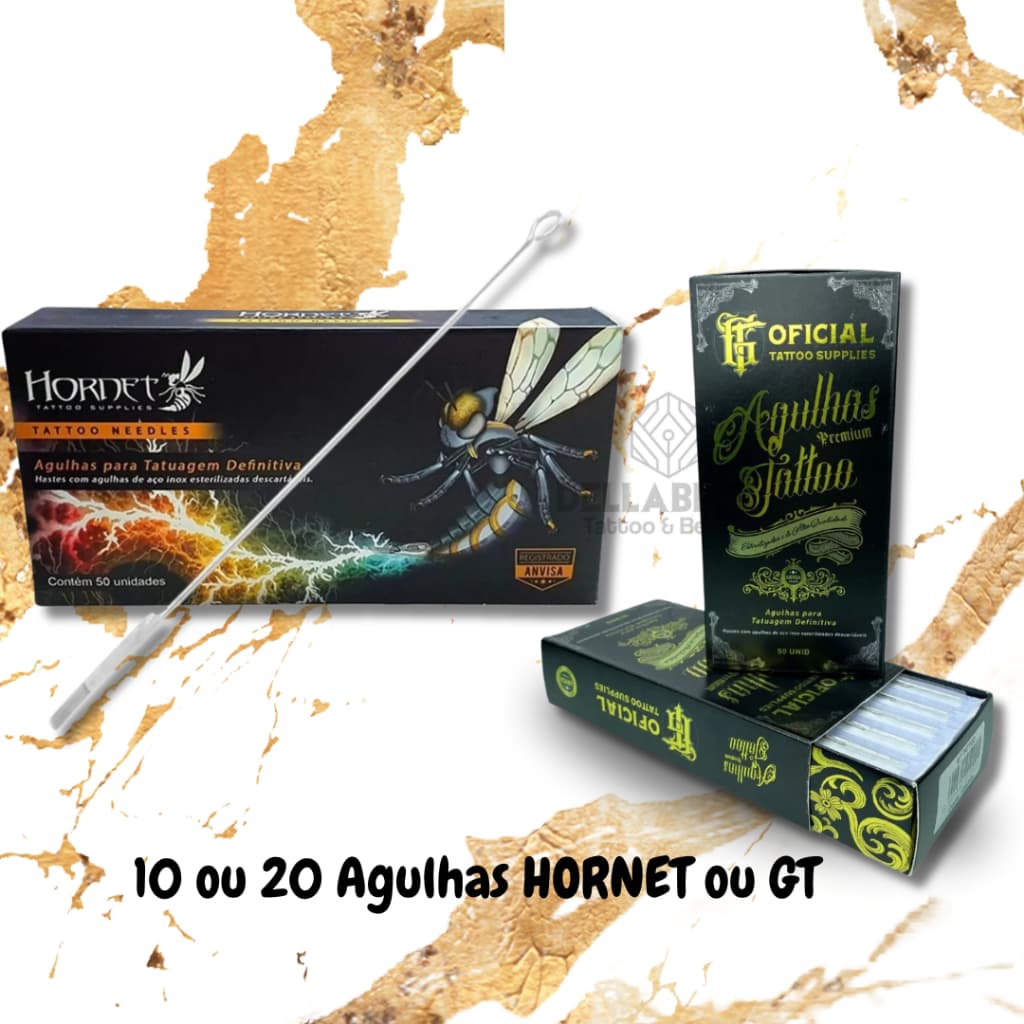 Agulhas 10 / 20 Unidades  Hornet Tattoo Tatuagem Profissional
