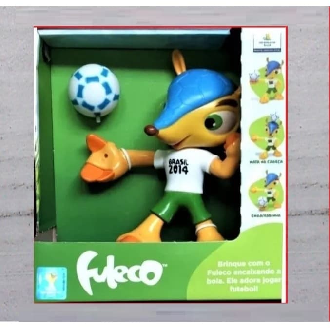 Boneco Fuleco Mascote Copa Brasil 2014 (17cm) Original Fifa