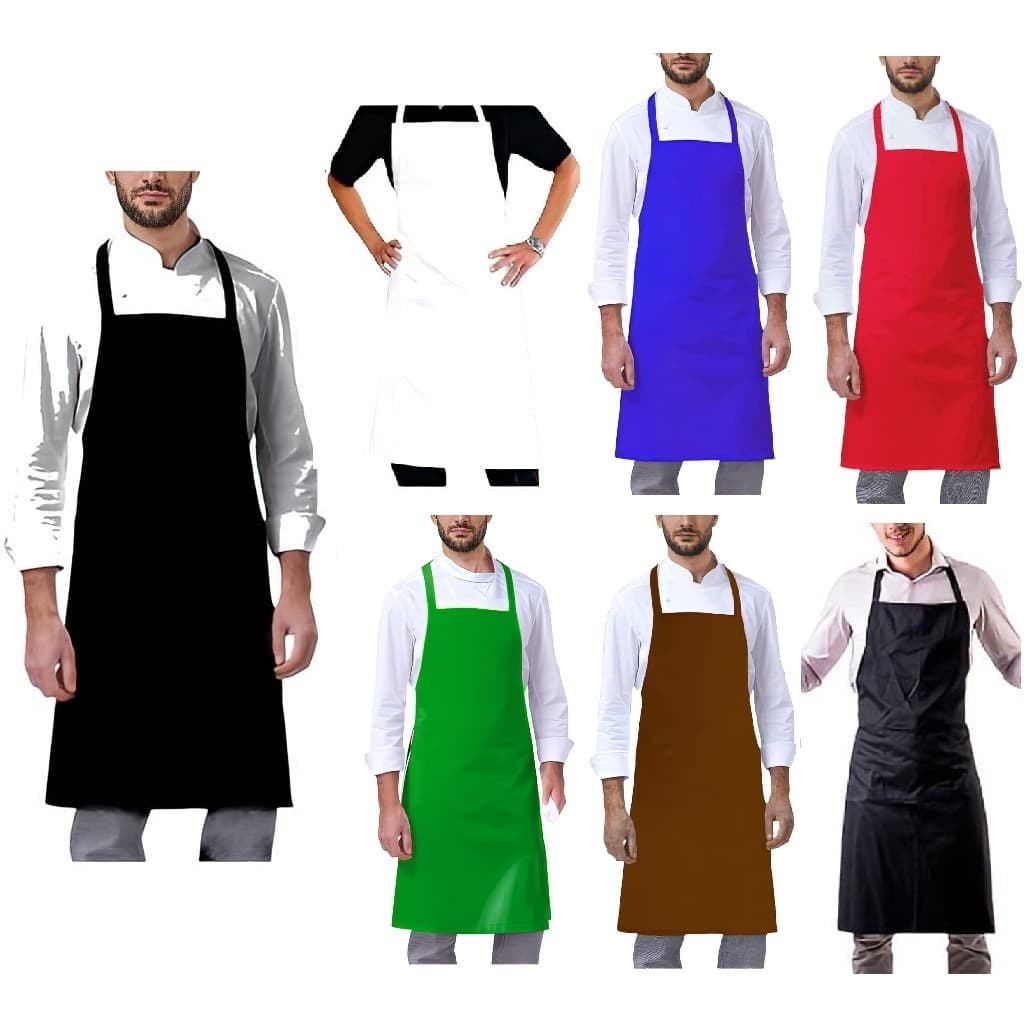 Avental de Cozinha Impermeável PVC Plástico Grosso Bagun Nylon Açougue Peixaria Lavar Roupa