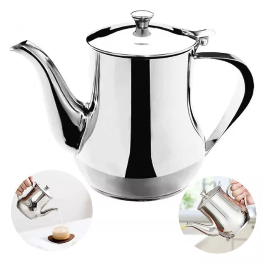 Bule De Inox Para Café Cha 280/420/550ml Cafeteira Portátil Leiteira Com filtro ou sem Multiuso