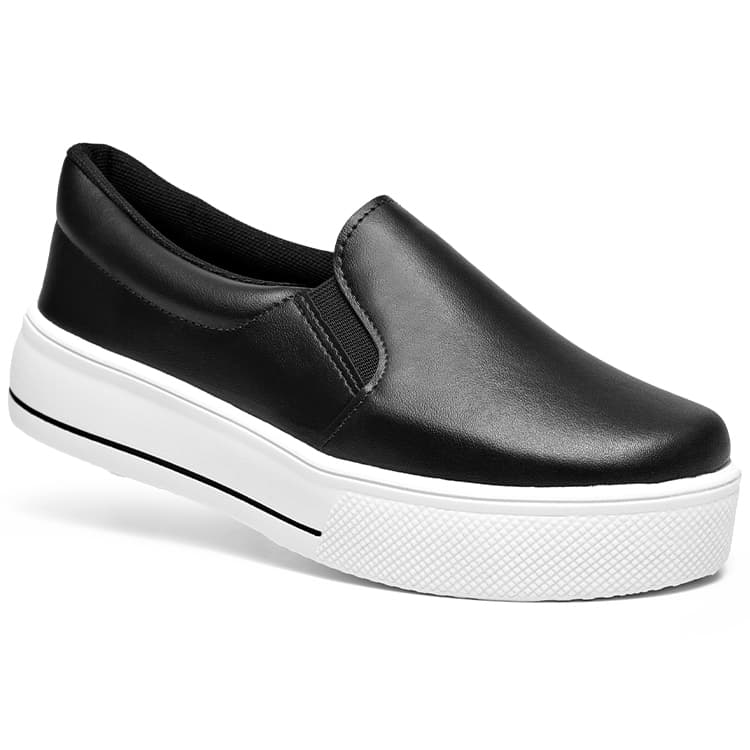 Tenis Feminino Lumiss Casual Slip On Sapatenis Confort Flatform Moda Macio