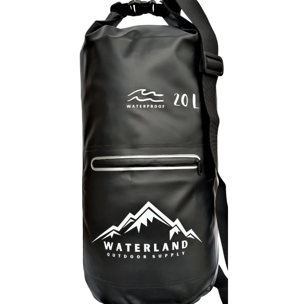 Bolsa Estanque Mochila a Prova dágua 20 Litros Mala 100% Impermeável com Bolso Externo 2 Alças de Ombro