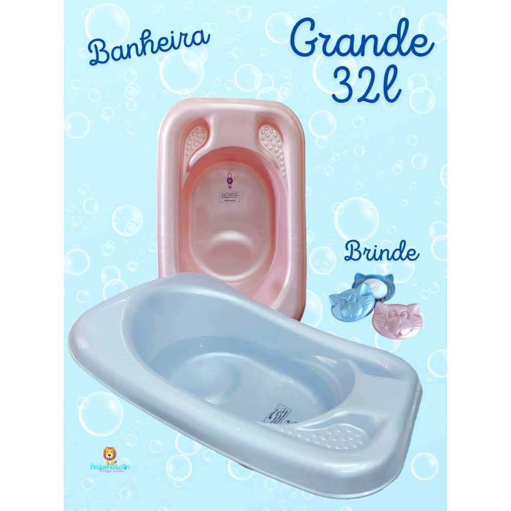 Banheira de bebe 32L GRANDE Resistente Infantil Menina Menino Design Anatômico