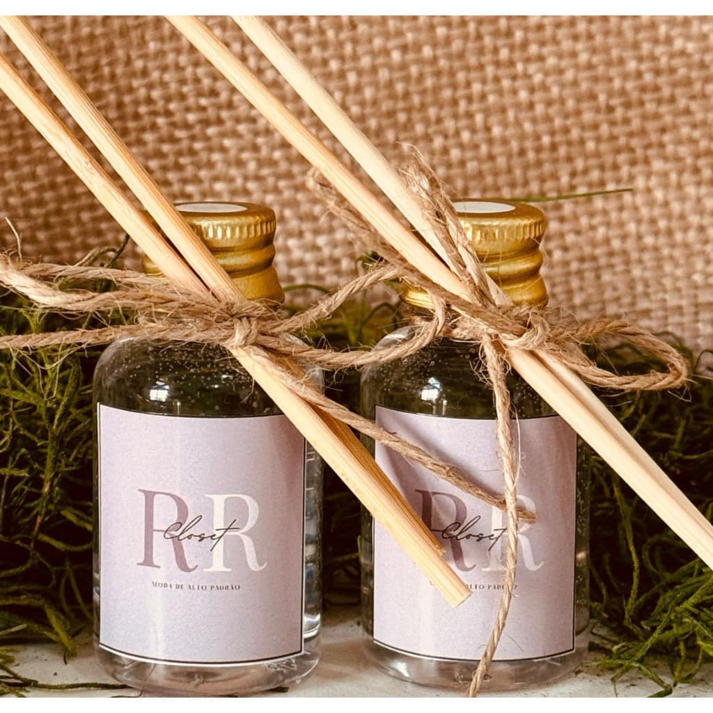 20 Mini Aromatizadores Lembrancinhas Personalizados com Tampa Metálica furo