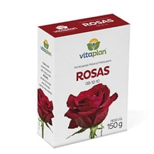 Fertilizante Adubo Rosas NPK 08-12-10 Para Rosas Vitaplan Nutriplan 150g