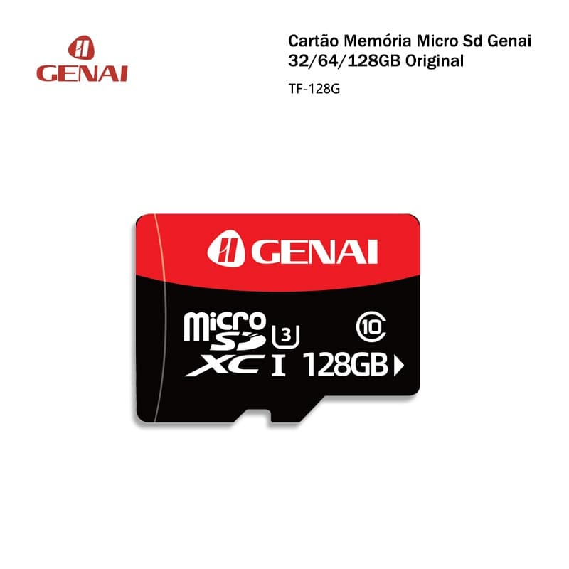 Genai Cartão Memória Micro Sd Genai 32/64/128GB Original Pronto Entrega