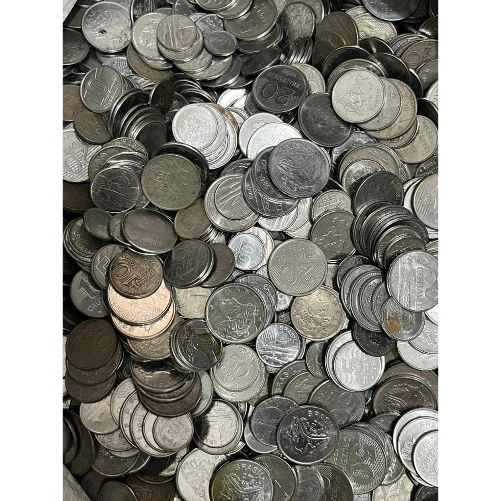 1 quilo (1 kg ) - Moedas de Inox do Brasil - Sortidas - LEIA O ANUNCIO