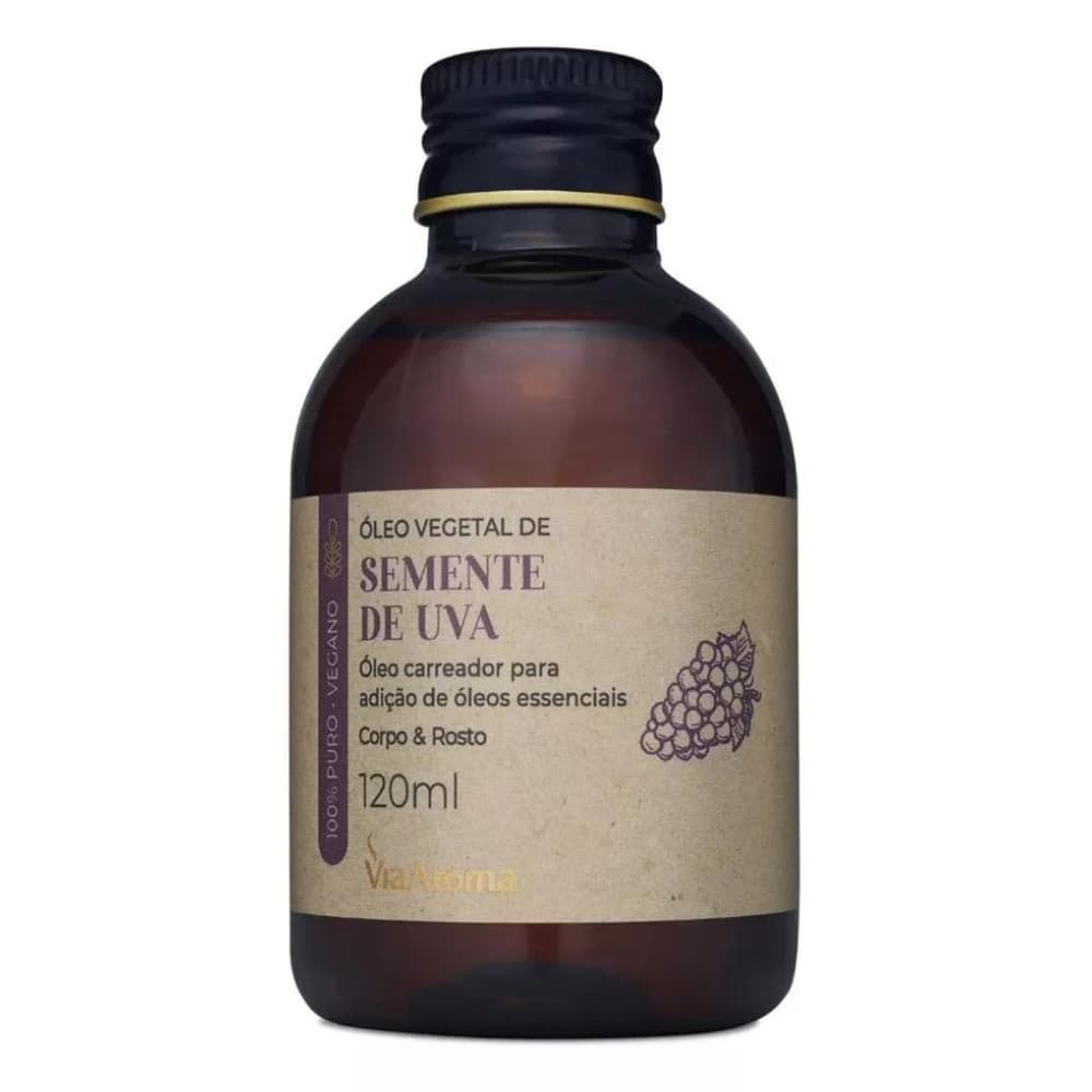 Óleo Vegetal Semente De Uva Via Aroma - 120ml