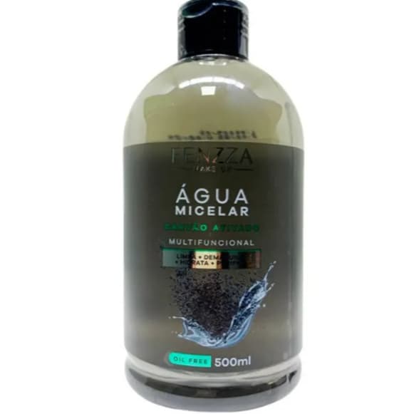 Água Micelar Carvão Ativado Fenzza 500ml