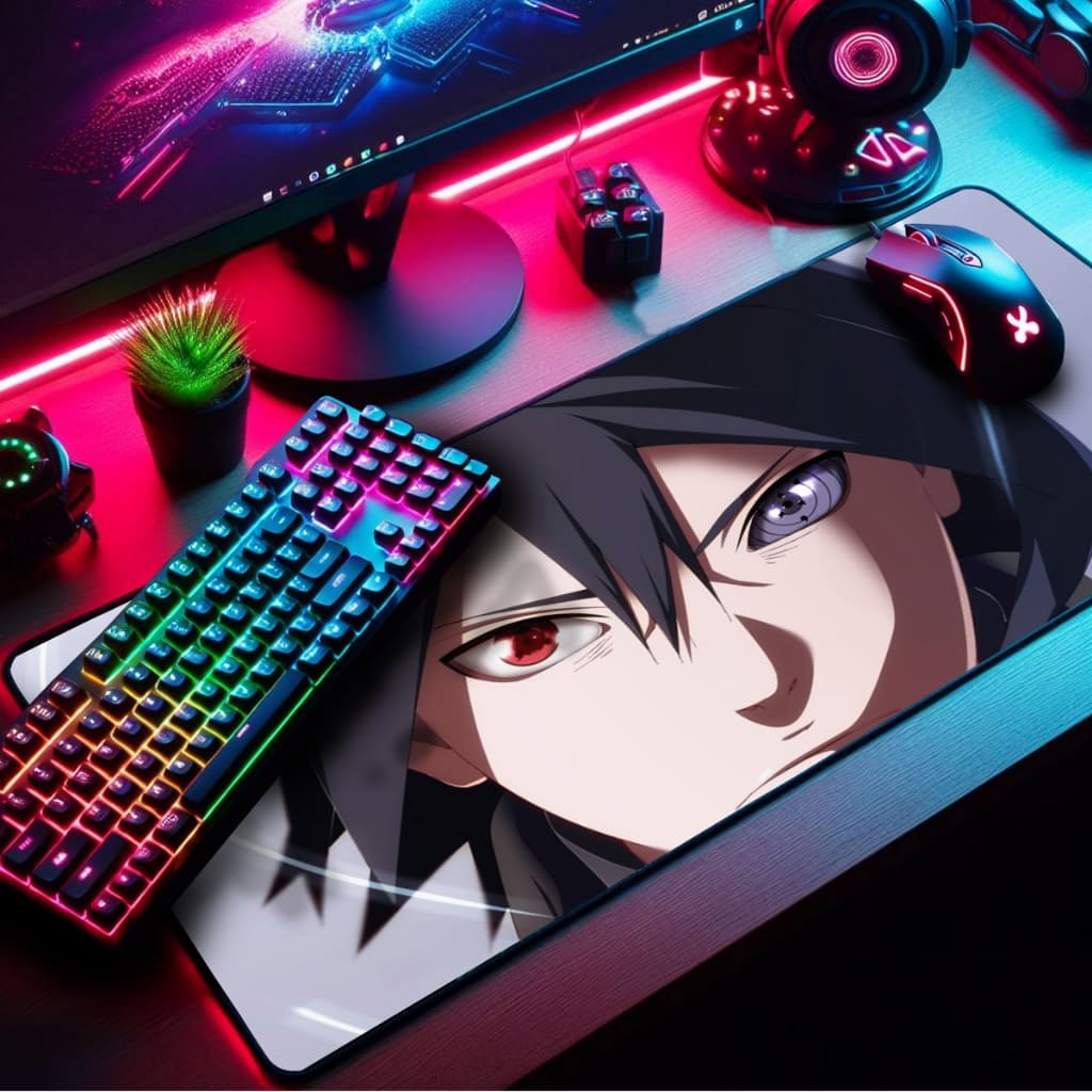Mouse Pad Gamer Premium Extra Grande 90x55cm Borda Costurada Diversos Animes e Games