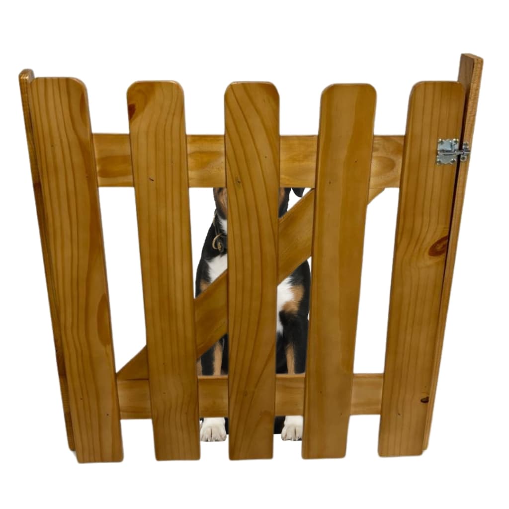 Portão Pet 105Lx90A Madeira Cachorro Bebê