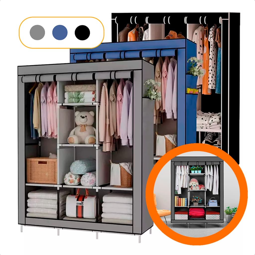 Guarda Roupa Dobrável Organizador Roupas Armario Dobravel Closet Roupeiro Guardar Roupa Grande Porta