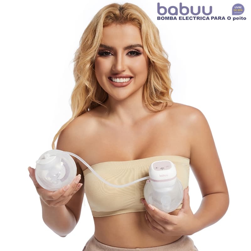 BABUU Amamentação Bomba Tira Leite Bomba de leite elétrica de dupla sucção Portátil Dupla Elétrica Recarregável