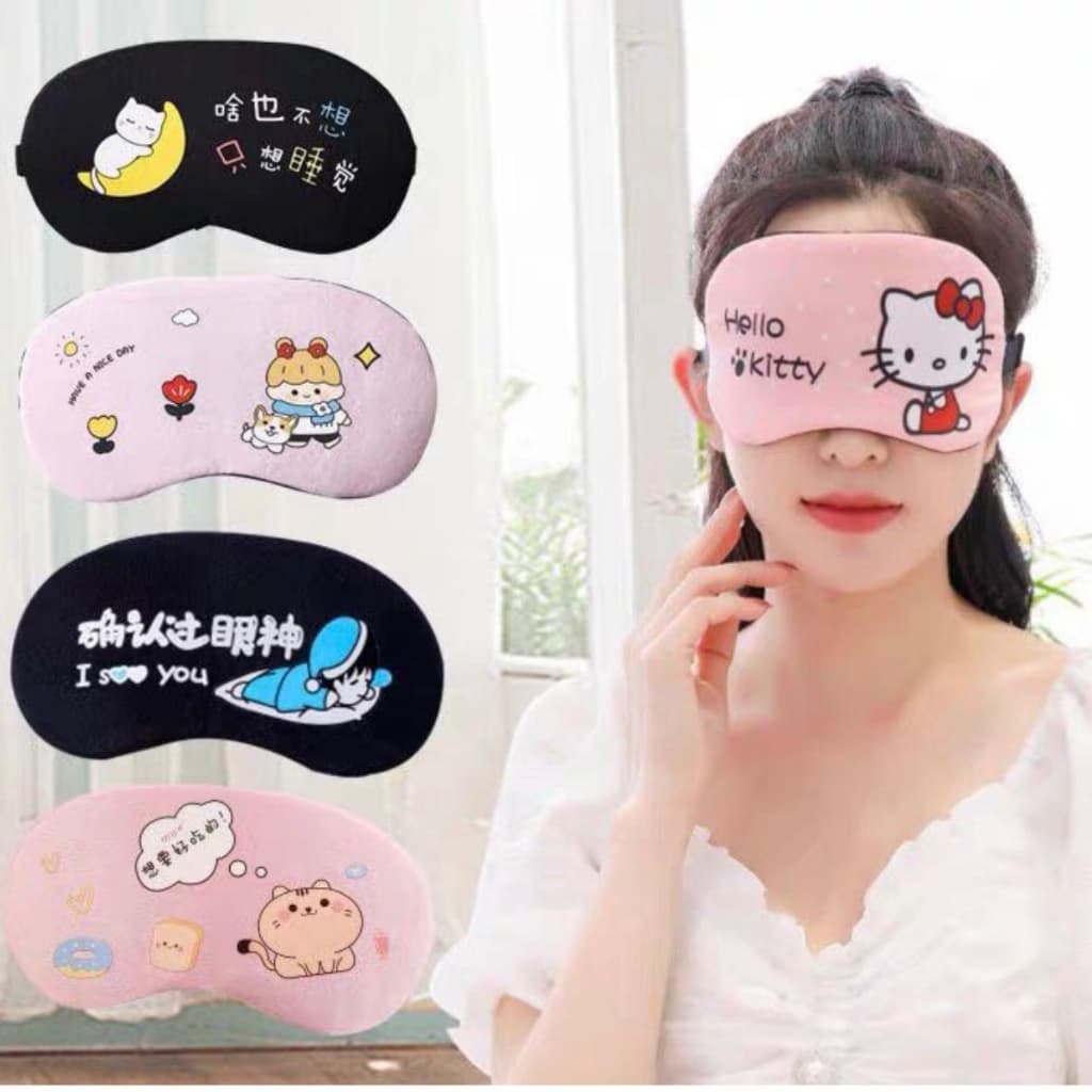 KIT 1/2/3 Máscara Tapa Olho Com Gel Térmico para Dormir e Descansar