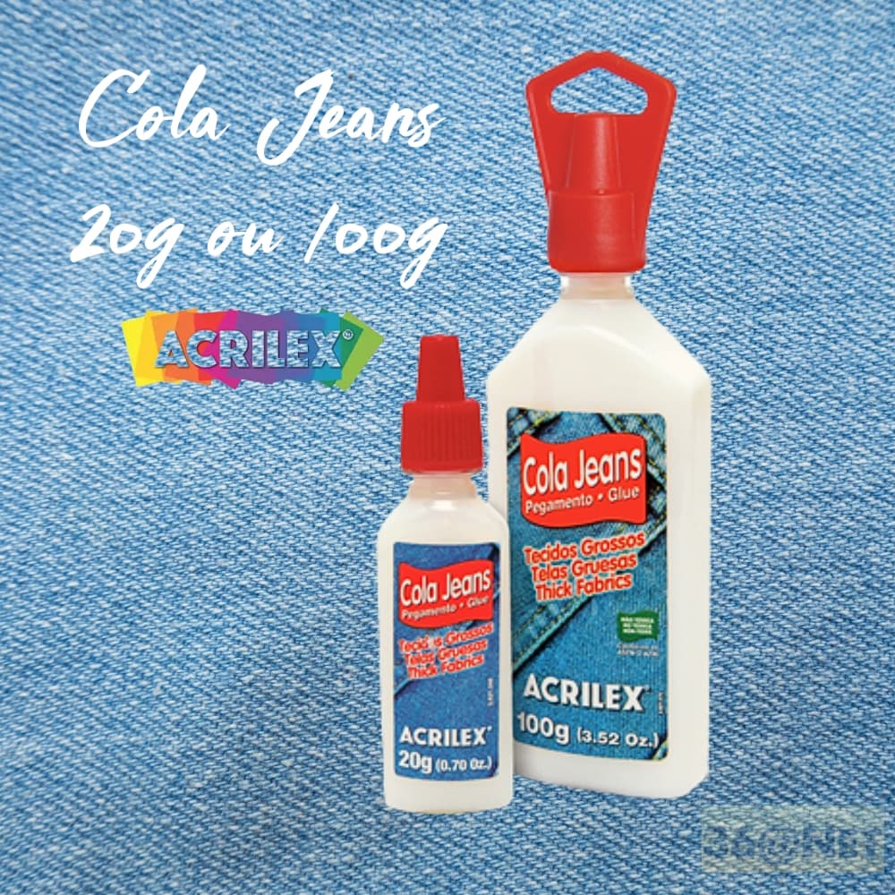 Cola Jeans Acrilex 100g e 20g