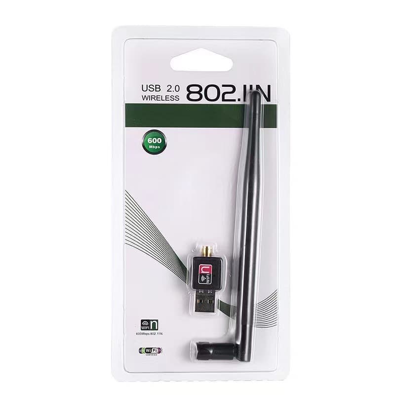 Antena Wifi Com Adaptador Usb 802.11n Receptor Desktop 1200mps Conexao Internet Para Pc