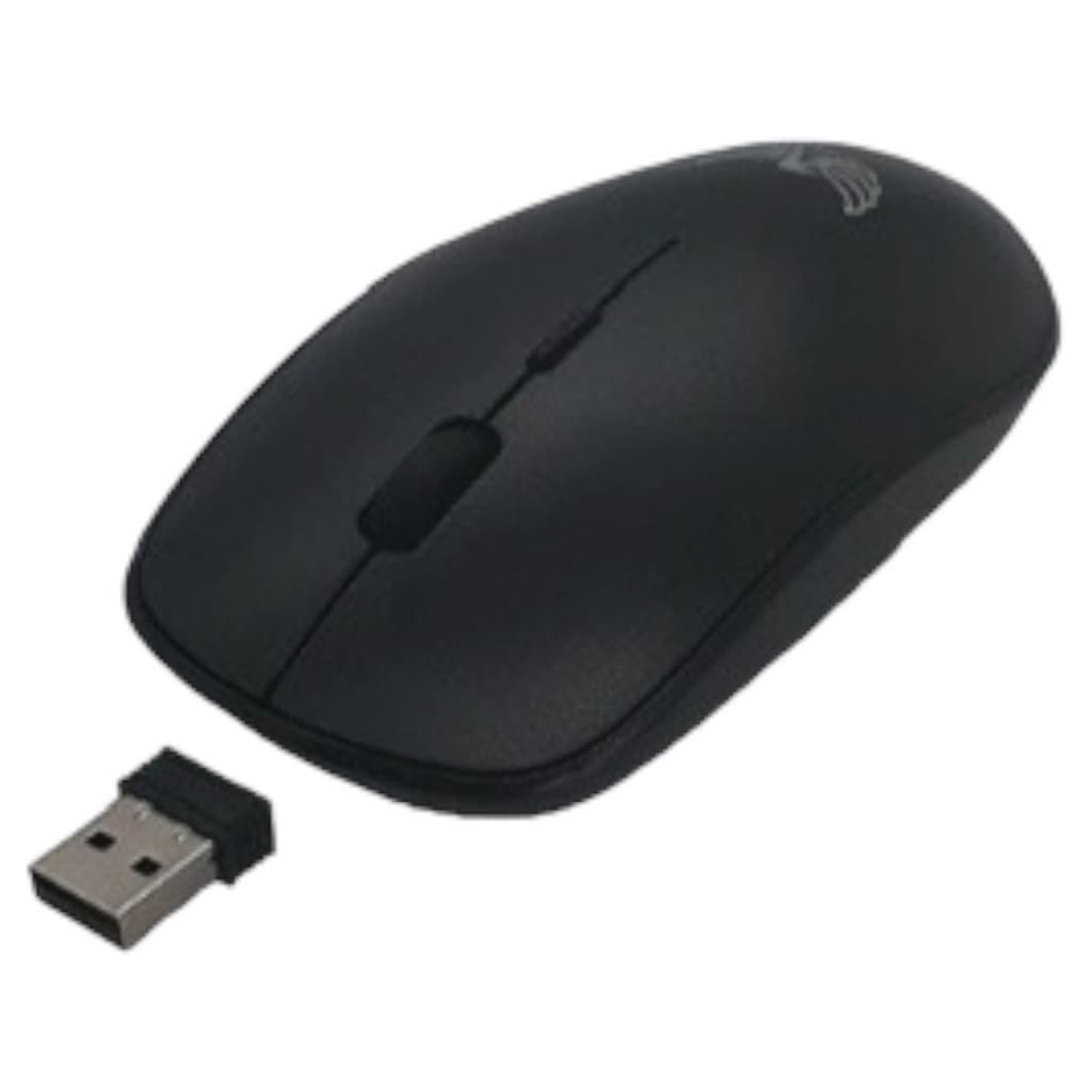 Mouse Sem Fio Optico Para Notebook Computadores Com Mini Adaptador Wireless no Blister