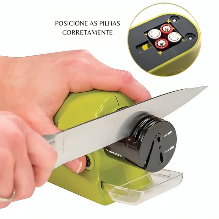 Amolador de Faca Elétrico a Pilha Portátil de Utensílios de Cozinha Facas Tesoura Ferramentas Profissional