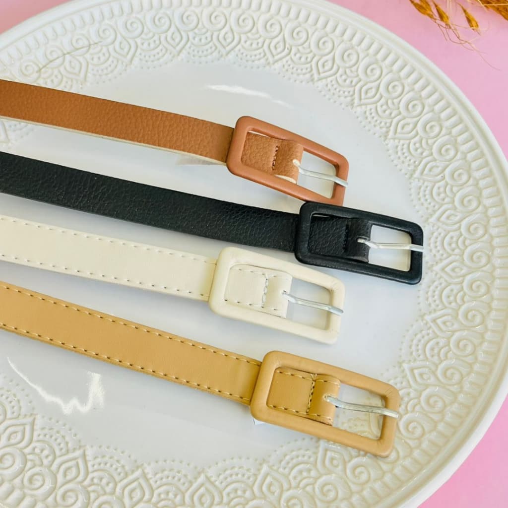 Cinto infantil / Cinto Infantil Quadrado C / Cinto Nude, Off White, Preto, Pink, Branco